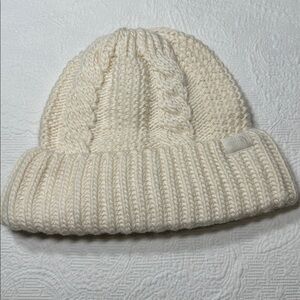 The North Face Off-White Cable Knit Beanie